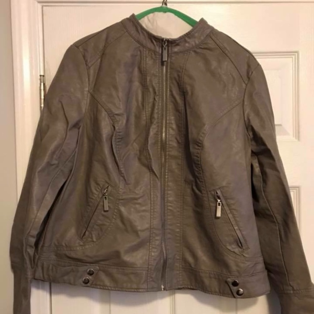 Faux Leather Jacket